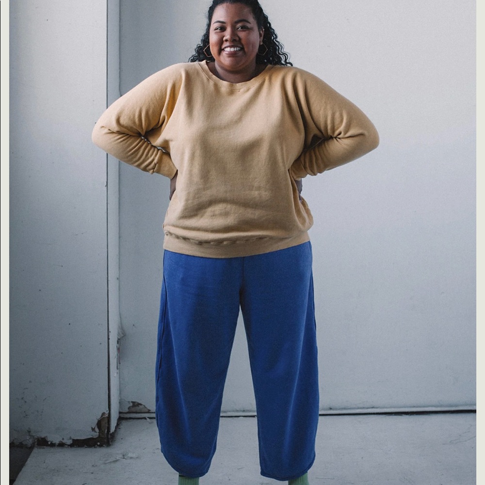 Aliya Wanek Tig sweatshirt, Ochre, sz 2